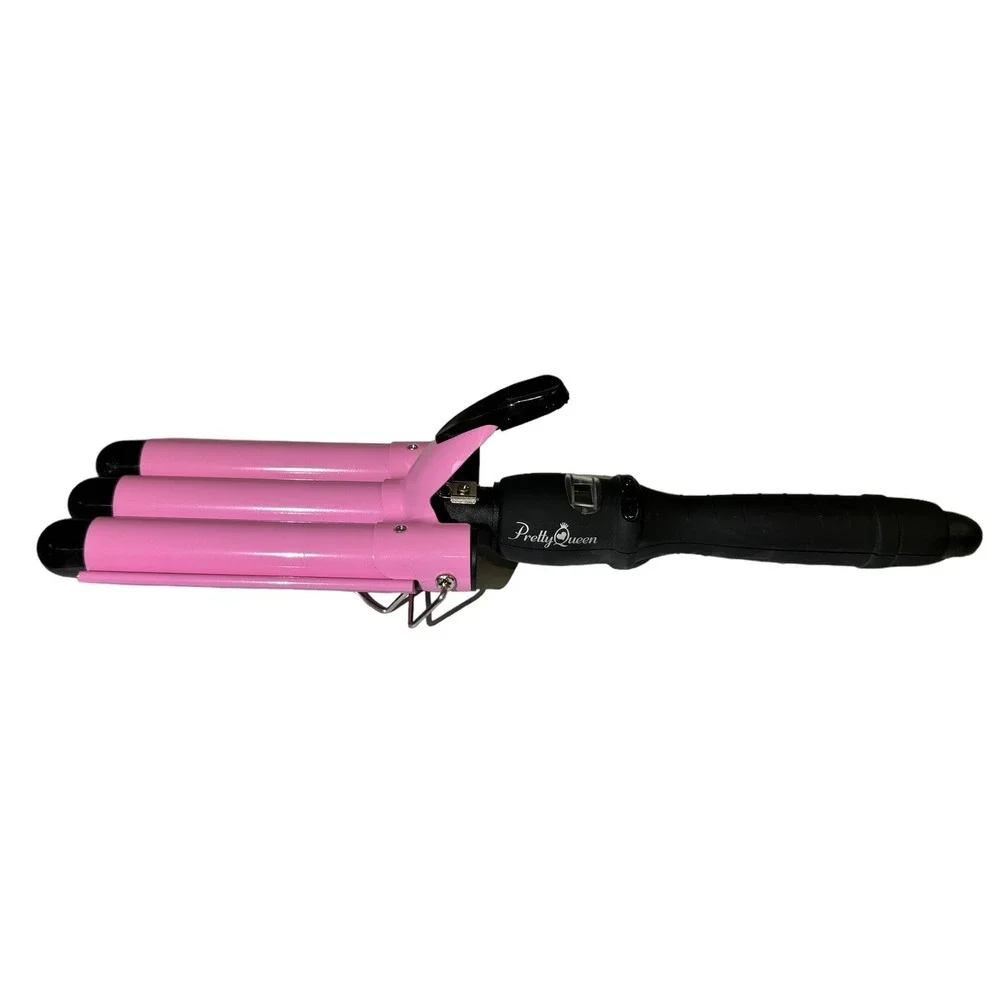 Three Barrel Curling Iron Wand Digital Lcd Temperature Display Ceramic‎ 110-240V